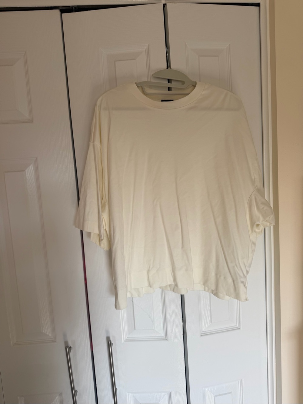Adidas Soft Lux Loose Tee Off White Women's